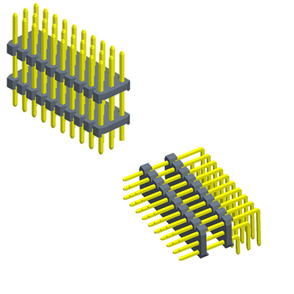 2.54mmPin Header three Row 90°/ 180°